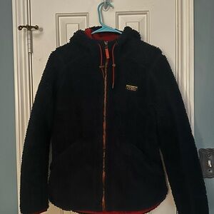 NWOT L.L. Bean Blue Fleece Jacket with Red Accents